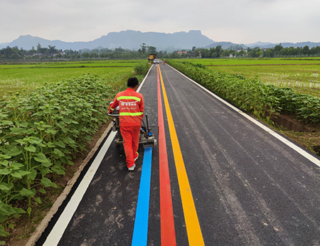 南充道路划线施工