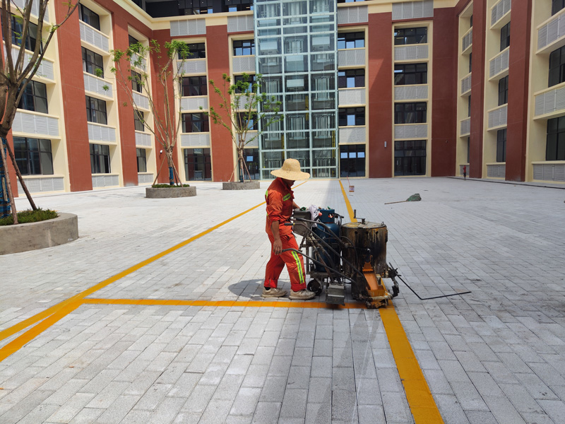 南充道路划线施工